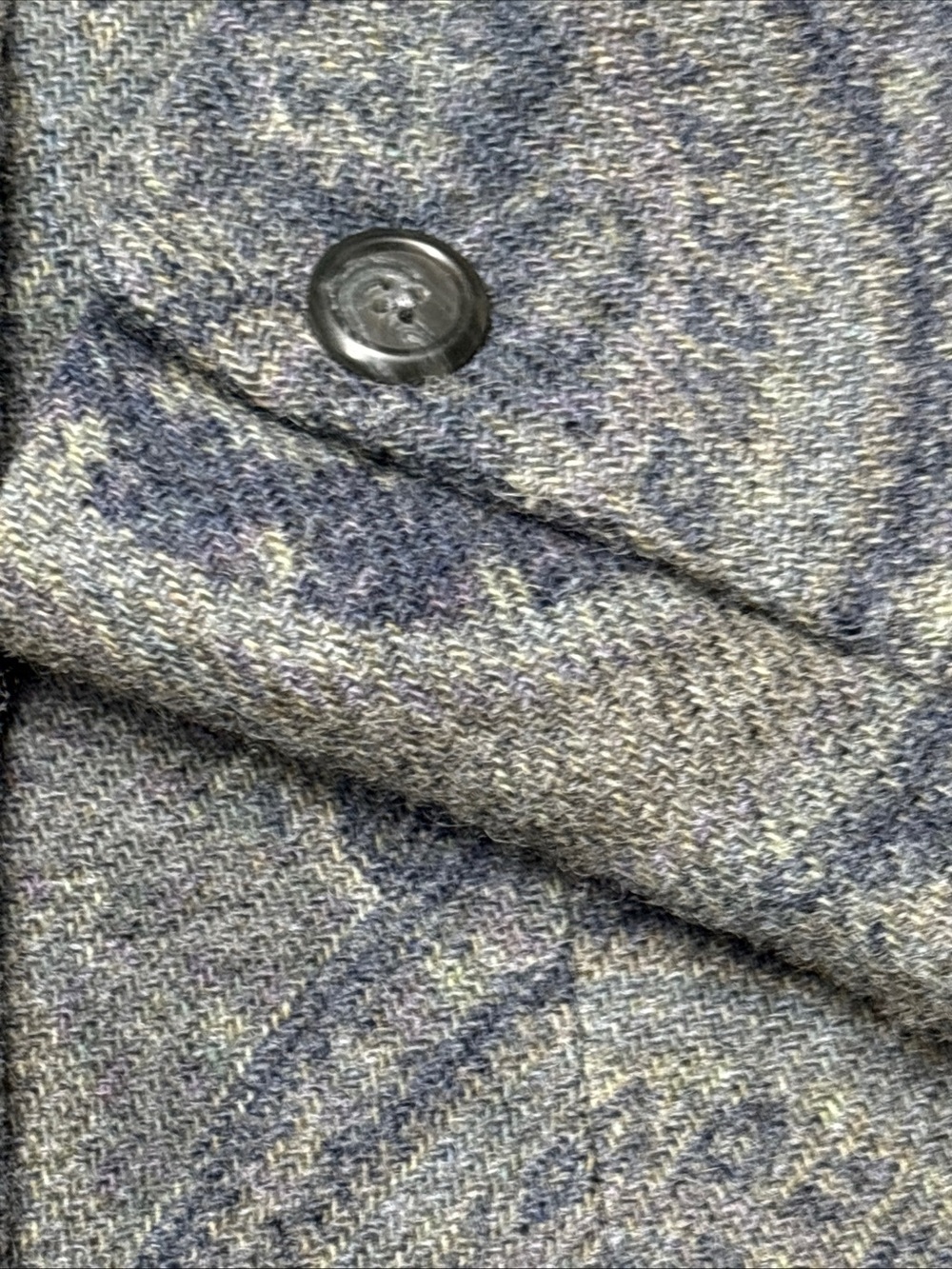 Ralph Lauren Black Label Paisley Print Shacket Made In USA Size 6 100% Wool - Picture 8 of 10